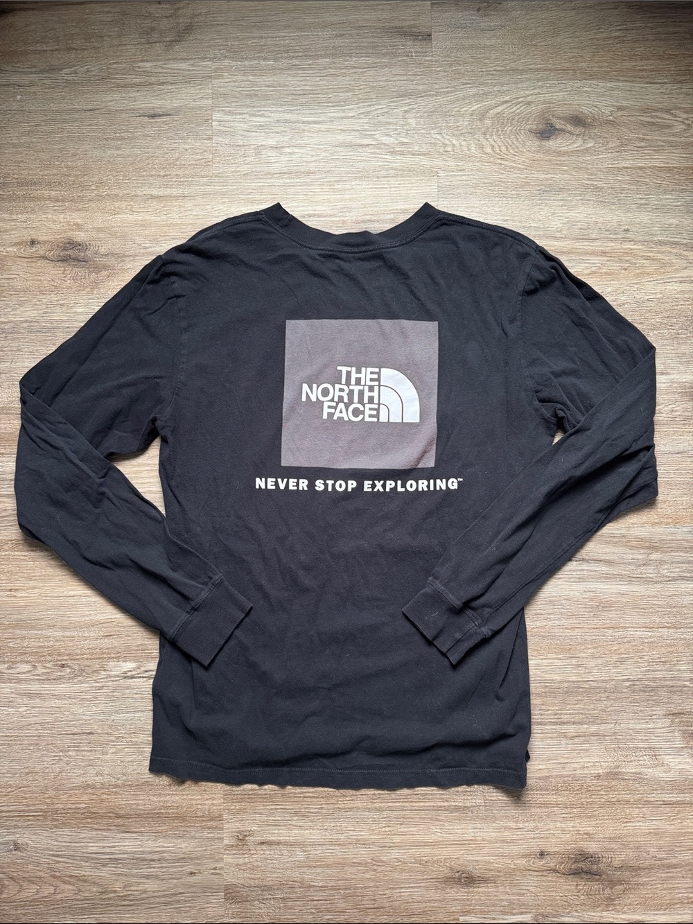 The North Face Black Long Sleeve Logo Tee